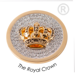 QMB-10L-G - Disk Quoins The Royal Crown - Koningskroon - Gelb-Gold 