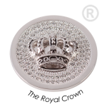 QMB-10L-E - Disk Quoins The Royal Crown - Koningskroon - Rhodium
