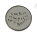 QMOZ-09M-E - Munt One love one heart one destiny stainless steel QMOZ-09-E