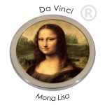 QMOC-04L - Quoins Captured Paintings Murano Leonardi Da Vinci Mona Lisa QMOC-04