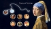 QMOC-06L - Quoins Captured Paintings Murano Vermeer The girl with the pearl earring QMOC-06