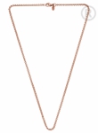 QK-ER6 - Quoins box chain necklace pink gold plated QK-ER5