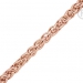 QK-ER7 - Quoins box chain necklace pink gold plated QK-ER5