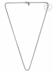 QK-EN6 - Quoins box chain necklace rhodium plated QK-EN5