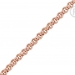 QK-ER1 - Quoins necklace stainless steel pink plated QK-ER1